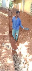 Mann bei der Arbeit