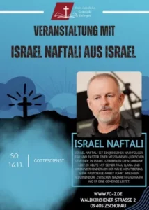 Einladung zur Veranstaltung mit Israel Naftali